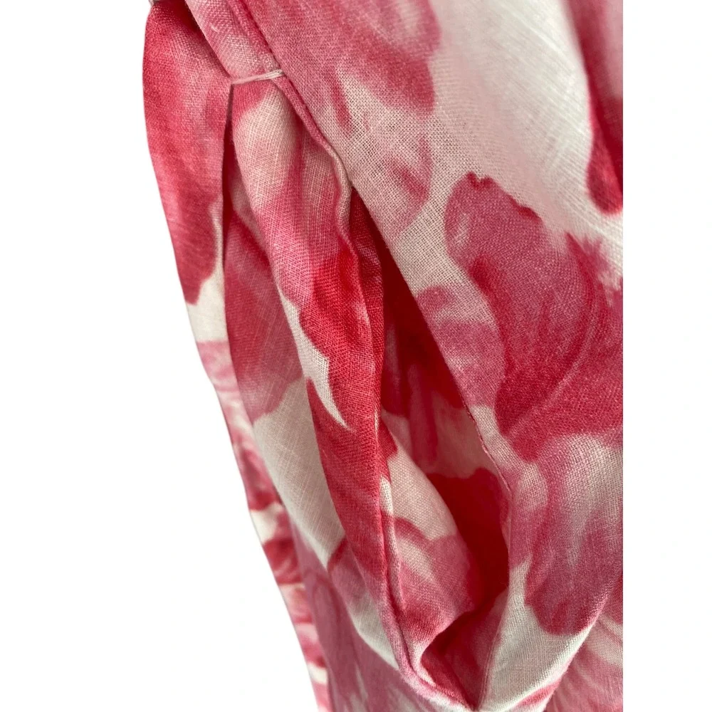 La Boheme Girls Camila Maxi Dress Aloha Pink Floral Button Front One Size NWT - Picture 15 of 16